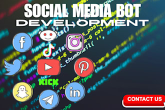develop telegram chatbot reddit bot twitter API bot snapchat bot for onlyfans