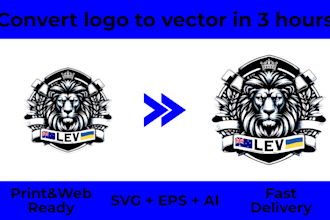 convert your logo to vector file