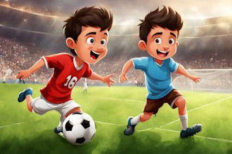 create original bright cartoon character design
