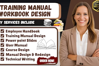create training manual employee handbook lesson plan and user manual