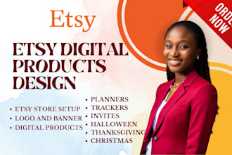 design etsy hyperlink planner etsy shop digital products etsy digital downloads