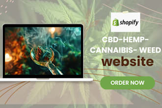 develop cbd, hemp, medical or cannabis ecommerce website