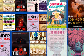 design book cover design, amazon KDP cover and incredible kindle paperback