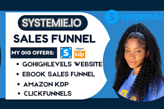design amazon kdp ebook sales funnel in gohighlevel clickfunnel or systeme io