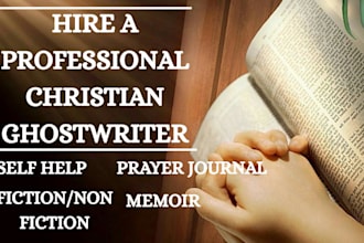 be christian ebook ghostwriter self help prayer journal daily devotional memoir