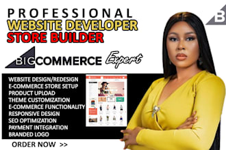 design customize and create bigcommerce online store or website from scratch