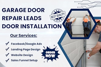generate garage door repair leads garage door installation garage door website