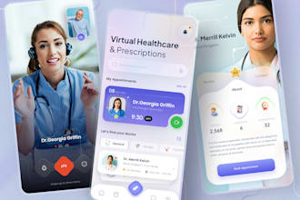develop doctor appointment app, gym app, nutrition app, telemedicine app