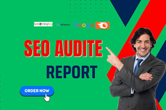provide website seo audit report with action plan and competitor analysis