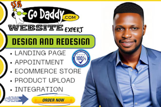 godaddy website redesign godaddy website design, develop godaddy website design