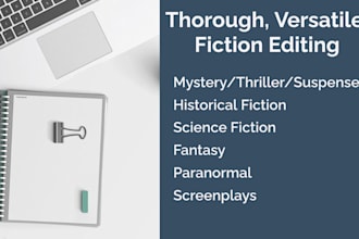 thoroughly edit your story, book, or film script
