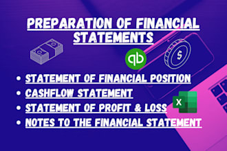 be preparing financial statements for you