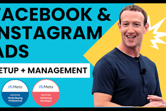 be your media buyer to setup and manage facebook and instagram ad campaigns