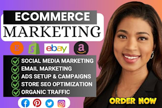 promote and market your shopify etsy and ebay store to boost traffic and sales