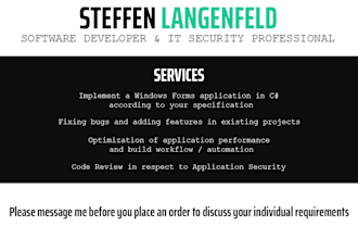 develop windows form application in c sharp