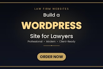 build a professional wordpress website for law firms