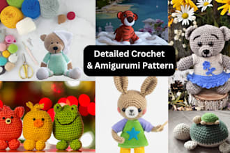 crochet pattern amigurumi pattern handmade kintting pattern toy plush etsy shop