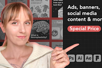 design ads, banners, social media posts and more