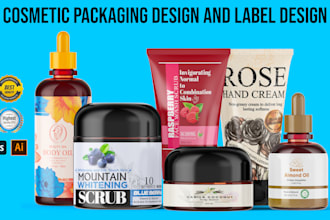 design cosmetic packaging design and cosmetic label design