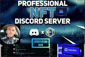 setup custom discord server with responsive  bot