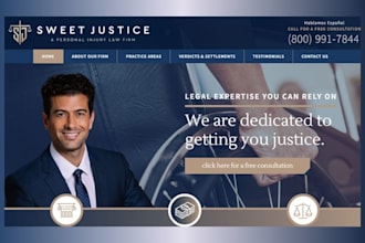 build responsive lawyer law firm website attorney website notary legal website