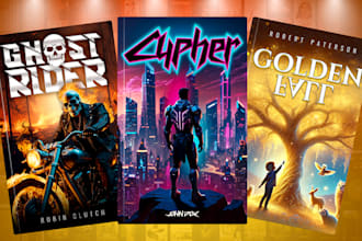 do premium book cover design, ebook cover or kindle cover design with mockup