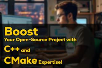 help you build open source project with cpp and cmake