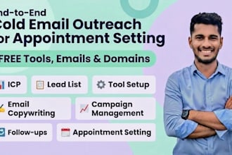 do end to end cold email outreach for appointment setting