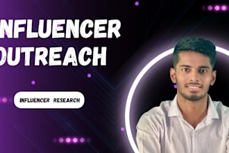 do influencer outreach and research