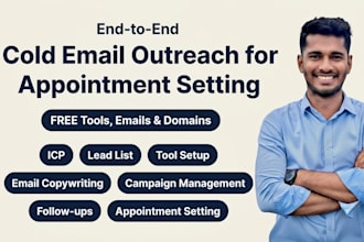 do end to end cold email outreach for appointment setting