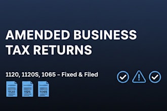 correct your US business tax return 1120, 1065, or 1120s