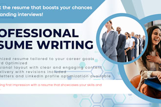 write a high class resume and cover letter that will impress