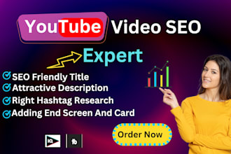 best youtube video SEO expert as a channel and  growth manager