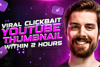 design amazing youtube thumbnail for your videos