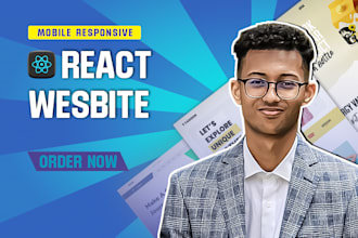 create react js or next js responsive website using tailwindcss , react js