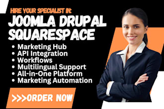 setup joomla drupal magento squarespace bigcommerce sharepoint weebly hubspot