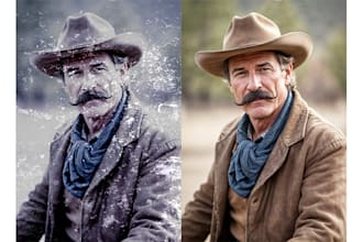 enhance, restore and upscale low quality images and photos
