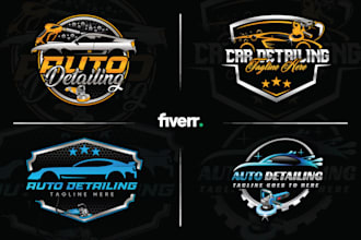 do auto detailing, mobile detailing, auto dealership and car wash logo