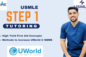 tutor you usmle first aid, usmle step 1, usmle step 2 ck,