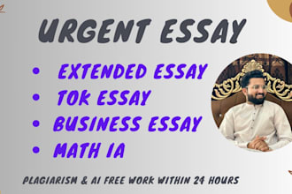 do business essay, tok essay, extended, ia, ee, exhibition and case study