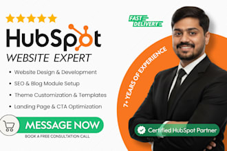 design and develop hubspot website and landing page