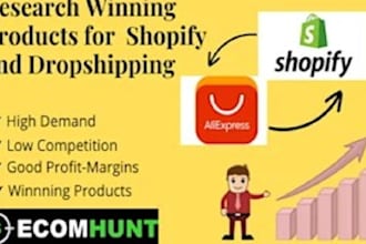 do shopify winning product research, product hunting, fba product research