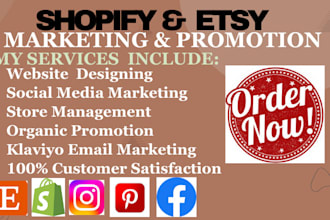 do dropshipping shopify website marketing for etsy shop