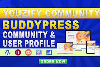install and customize youzify plugin for buddypress website
