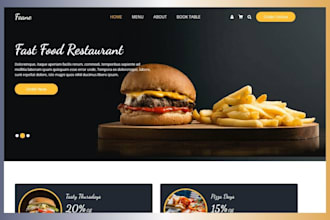 restaurant website food cafe website food catering website food delivery website
