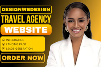 create tours and travel agency website with fast booking functionality