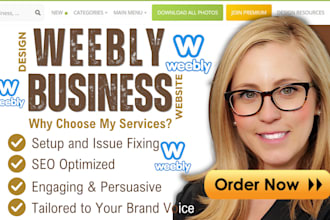develop weebly website, weebly redesign website weebly landing page