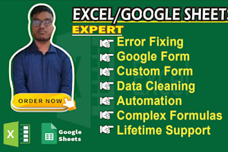 fix excel or google sheets errors, formula, data, and calculation issues
