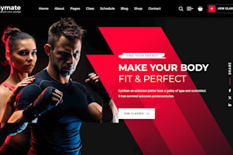 build personal fitness trainer ecommerce website gym workout ecommerce website