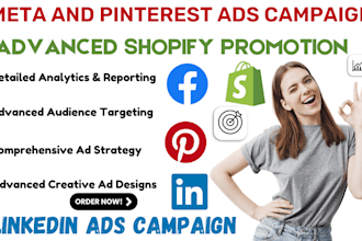 do shopify facebook ads meta ads pinterest ads campaign shopify sales promotion